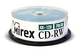  CD-RW Mirex 700 Mb, 12, Cake Box (25), (25/300)